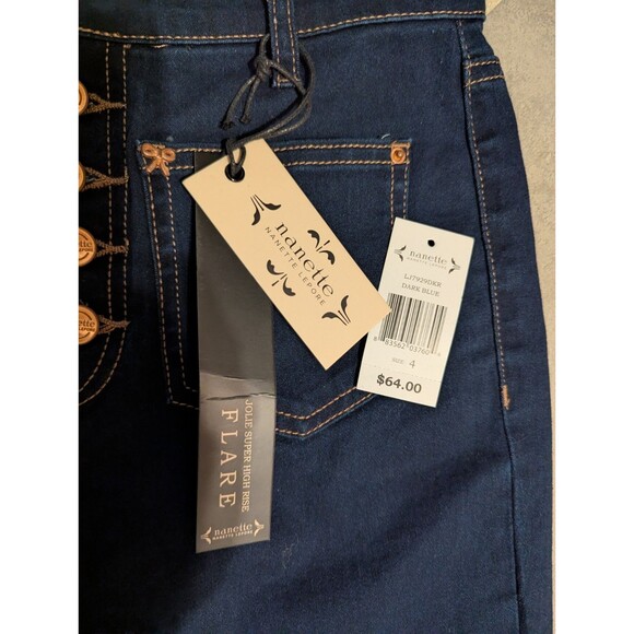 “Nanette Lepore Jolie Super High Rise Bootcut Flare Jeans Size 4 Western Style - Picture 11 of 16